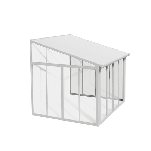 CANOPIA by PALRAM SanRemo 10 ft. x 10 ft. Sunroom, Patio Enclosure and Solarium - White
