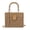 Brown, variant on Handwoven Rattan Bag for Women Straw Beach Tote with Chain Shoulder Strap