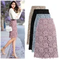 thumbnail image 2 of Nuevo vestido largo de longitud media con hilo de red, falda en forma de A, falda de mujer con encaje debajo, artículos de comercio exterior de Amazon, Ebay, falda 7220, 2 of 4