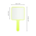 thumbnail image 2 of Unique Bargains 1pc Portable Square Handheld Mirror for Personal Grooming Yellow Large, 2 of 5