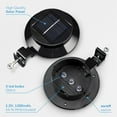 thumbnail image 4 of Yescom Solar Gutter Light Outdoor Waterproof 3 LED Deck Fence Lights with Bracket Wall Garden Stair Yard Black 6Pcs, 4 of 9
