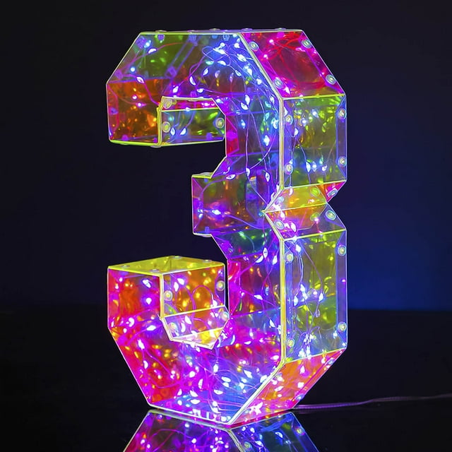 TIMIFIS Valentines Day Lights Valentine's Day 100 Lamp Beads LED Luminous Alphabet Numbers Decorative Lights Holiday Decorative Lights Wedding Birthday Party —Spring