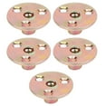 thumbnail image 2 of 5 Pcs T Bride d'Écrou 3 Trous Galvanisé Fer Meubles Fixation Tee Base Ronde Numm8, 2 of 13