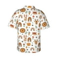 thumbnail image 3 of Daiia cute Rainbow Animal Hawaiian Shirt for Men Gentle Cotton Regular Short Sleeve Casual-Small, 3 of 9