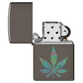 thumbnail image 4 of Zippo Funky Cannabis Design Black Ice Pocket Lighter, 4 of 6