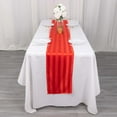 thumbnail image 6 of Efavormart 12"x108" Red Satin Stripe Table Runner, Elegant Tablecloth Runner, 6 of 11