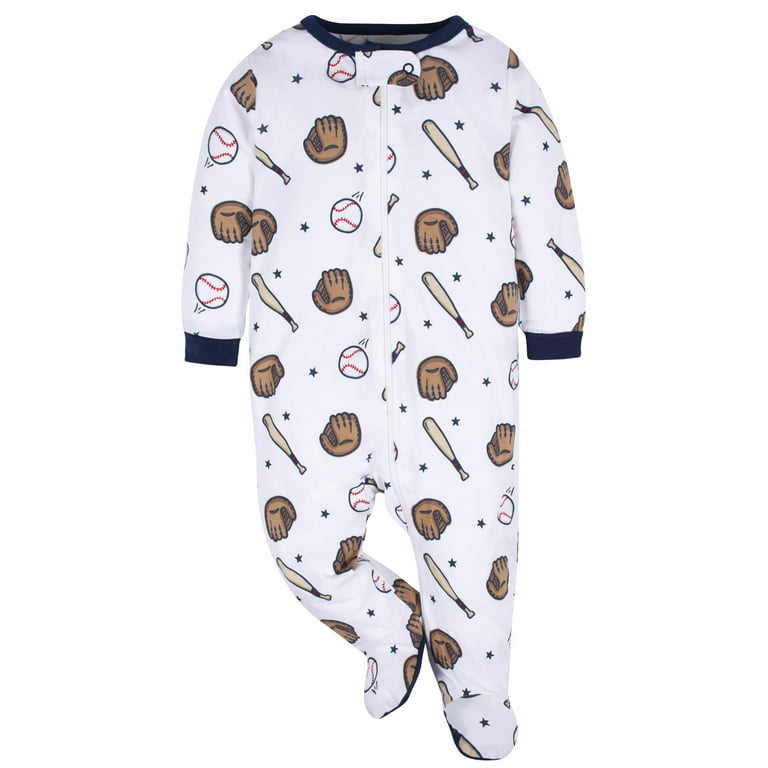 Gerber Baby Boy Sleep 'n Play Footed Pajamas, 2-Pack (0/3 Months - 6/9  Months)