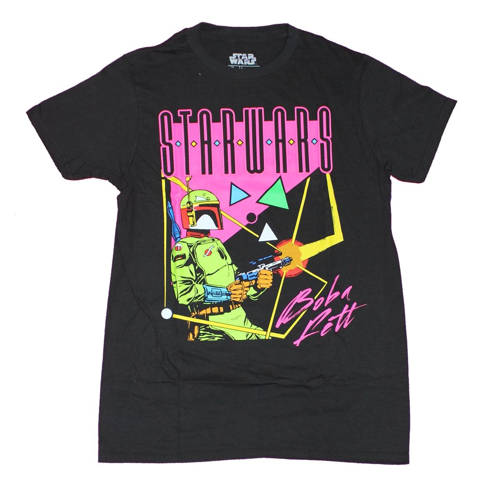 Fifth Sun - Star Wars Mens T-Shirt - Boba Fett Neon Colors Hot Pink Logo (X-Large) - Walmart.com