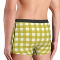 thumbnail image 5 of Disketp Yellow Checkboard Men'S Boxer Briefs,Soft And Breathable Cotton Underwear With Comfortflex Waistband, 5 of 8