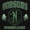 thumbnail image 2 of Girls Wednesday Gorgons Academy Crest T Shirt, 2 of 4