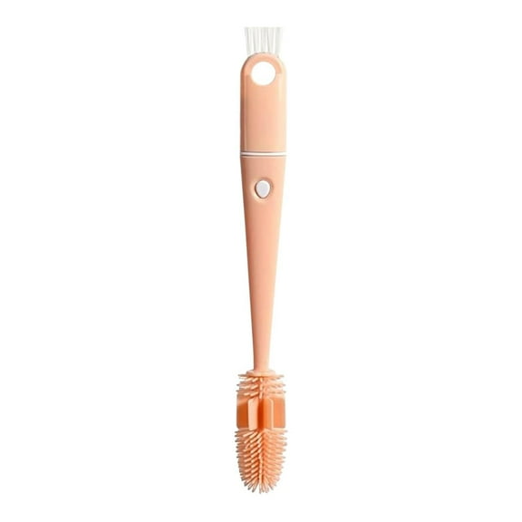 MOQIN 4 in 1 Tiny Cleaning Brush, Cup Lid Cleaner Brushes Set Mini Multi-Functional Cleaning Brush for Cleaning Baby Bottles, Narrow Neck Bottle, Sport Water Bottle