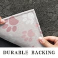 thumbnail image 6 of Pink Dog Paw Door Rugs,Washable Non Slip Door Mats Indoor,Decorative Door Mats,Entry Mat Indoor for Entrance,Bedroom,Kitchen,Bathroom,17"x30", 6 of 6