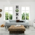 thumbnail image 5 of Wood Home Sign with Artificial Eucalyptus Wreath for O, Hanging Farmhouse Wall House Decor Wood Letters for Wall Art Rustic Home Decor, Wall Decor for Living Room Kitchen Entryway, 5 of 9