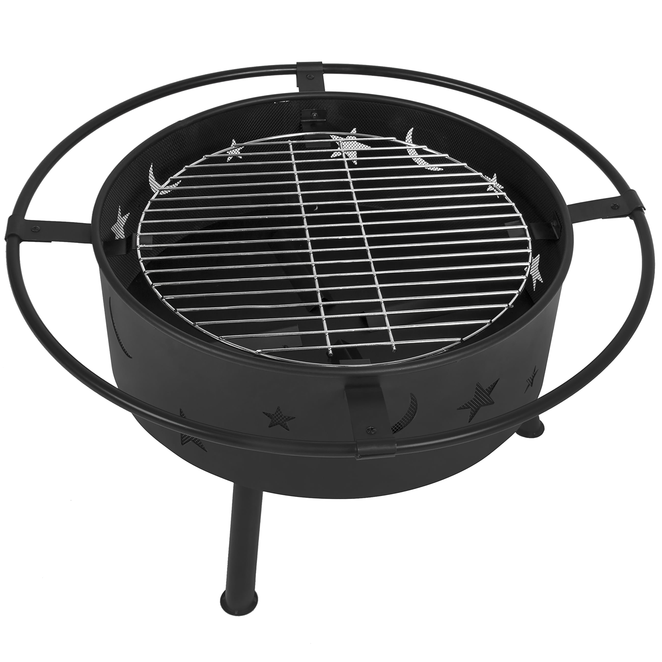 Best Choice Products 30" Fire Pit BBQ Grill FireBowl Patio ...