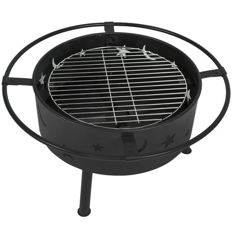 Best Choice Products 30" Fire Pit BBQ Grill FireBowl Patio Fireplace