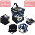 thumbnail image 2 of Ink Plants Foldable Car Trash Bin Mini Trash Can with Lid, Leak-proof, Hanging Storage Bag - Car Garbage Can, 2 of 6