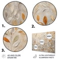 thumbnail image 3 of Designart "Beige Botanical Expressions I" Abstract Botanicals Metal Wall Decor, 3 of 5