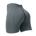 thumbnail image 6 of Breezora Women's Seamless Color Block Yoga Shorts - Scrunch Bum Booty Lifting Gym Shorts with Tummy Control, Workout Tights, 6 of 6