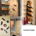 thumbnail image 4 of Estante de almacenamiento de vino montado en la pared Soporte de exhibición Botellas Decoración Adorno Barra de encimera Herramienta de granja Tipo C Espiral 6 piezas Vogacara HA009394-04, 4 of 6