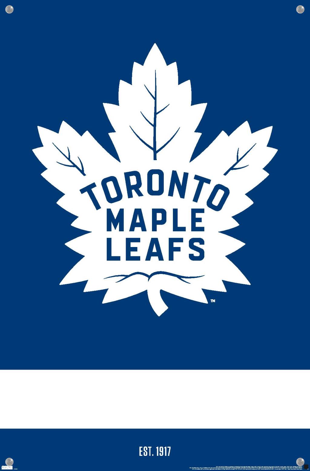 NHL Toronto Maple Leafs - Logo 21 Wall Poster with Pushpins, 14.725" x 22.375"