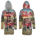 thumbnail image 3 of Be My Valentine's Great Dane Truck Full of Love Flower Balloon All Over Print 3D Hooded Duffle Toggle Coat Danes Dog Lover Gifts - 02029, 3 of 6