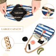 thumbnail image 2 of FORMRS Womens Shoulder Bag with Chain Strap Clutch Purse Cute Tote Handbag, Blue Sailboats, 2 of 7