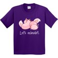 thumbnail image 3 of Inktastic Let's Relaxolotl with Cute Sleeping Axolotls Youth T-Shirt, 3 of 5