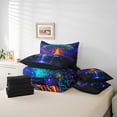 thumbnail image 4 of Erosebridal Bohemian Tree of Life Bedding Full Size, Natural Waterfall Bed Sheets Setp with Comforter, Reversible 7 Pieces, 4 of 5