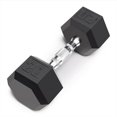 thumbnail image 1 of Haltère Hexagonal de 20 Lb en Caoutchouc avec Poignée Moletée Profilée de Apex Barbell, 1 of 1