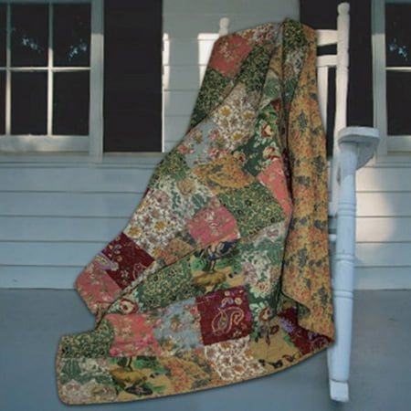 Greenland Home Fashions Antique Chic - 50W x 60L in. Quilted Throw