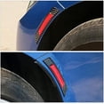 thumbnail image 4 of 2PCS Car Reflective Trim for Wheel Well Fender, Carbon Fiber Side Marker Stickers, Anti-Scratch Safety Warning Decals, Edge Protector for Auto Door Bumper, Universal for Most Cars (Black/Red), 4 of 5