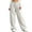 Beige, variant on AHTJRT Drawstring Pants for Girls Boys Casual Lightweight Elastic Waist Trousers with Pockets Summer Outdoor Camping Hiking Fishing Bottoms Purple 13-14 Years