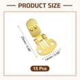 thumbnail image 2 of 15Pack Blank Shoe Clips, 25mm x 14mm Metal Flat Clips Shoe Embellishment Supplies for DIY Crafts Decoration Project, Gold, 2 of 6