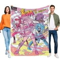 thumbnail image 1 of Jem y los Hologramas anti-pilling, suave, ligera, esponjosa y acogedora de lujo para hogar y cocina – Perfecta para niños y adultos,100X80cm, 1 of 6