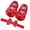1-Red31, variant on WZEIIOT Baby Girls First Walking Shoes Casual Rhinestone Soft Sole Sandals with Bow Headband