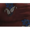 thumbnail image 4 of oneOone Georgette Viscose Fabric Leaves & Floral Block Print Fabric BTY 42 Inch Wide, 4 of 4
