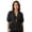 Black, variant on Moomaya Women’s Cotton Poplin Peplum Top, Tie-Front V-Neck Blouse with Puff Sleeves for Summer, Resort Wear & Casual Outings
