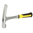 thumbnail image 2 of Geological Hammer Prospecting Hammer Pointed Flat Head Hammer Sharp-billed Duckbill Geological Prospecting Hammer Belt Arc Hammer 600g Flat Head (1pc), 2 of 5