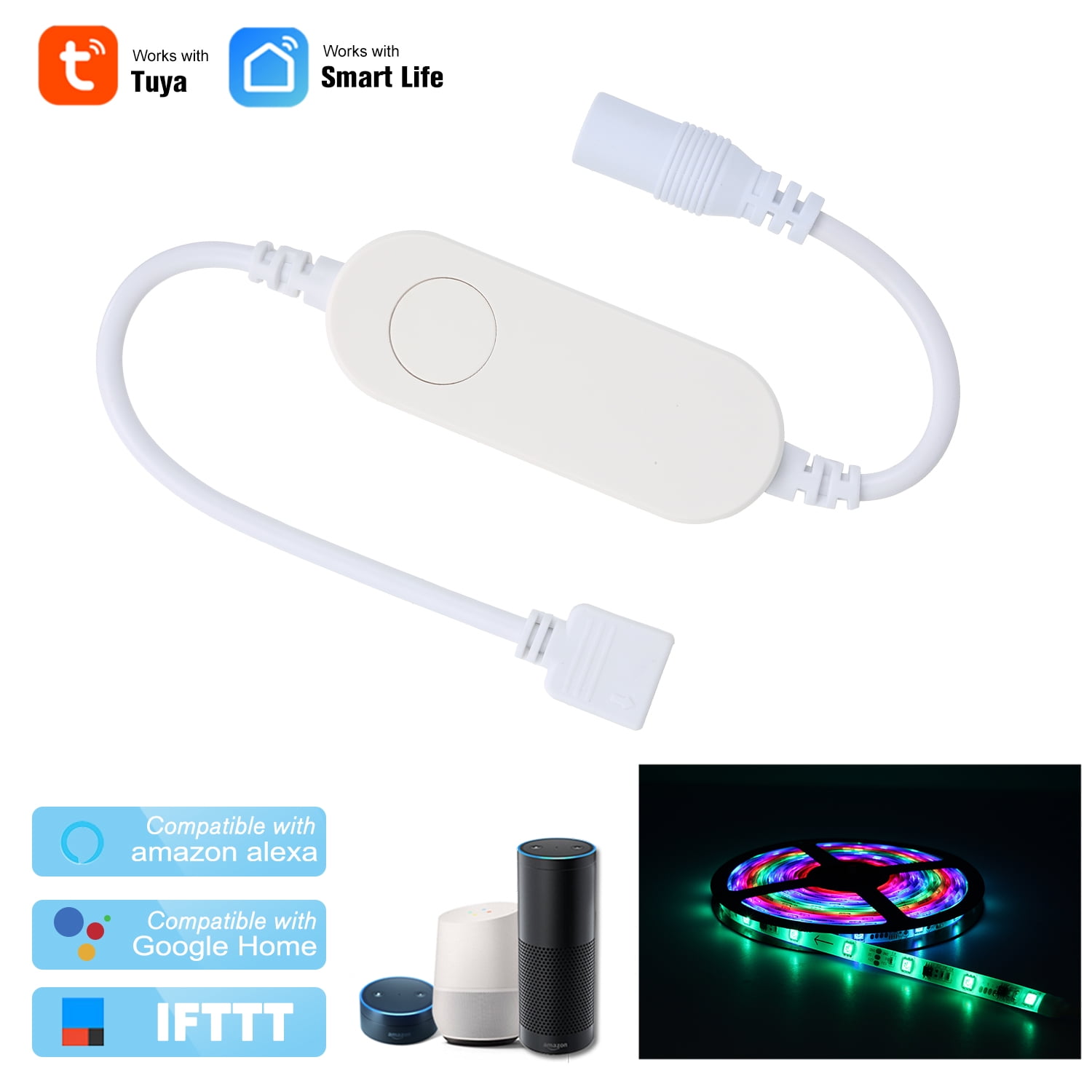 WiFi RGB LED Strip Controller DC5V Wireless Smart Strip Light