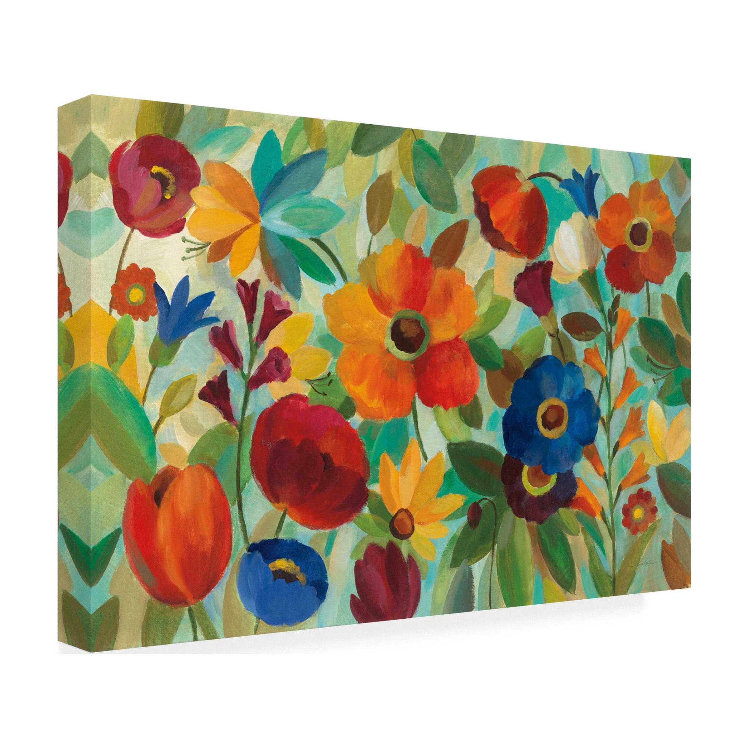 Silvia Vassileva 'Summer Floral V' Canvas Art