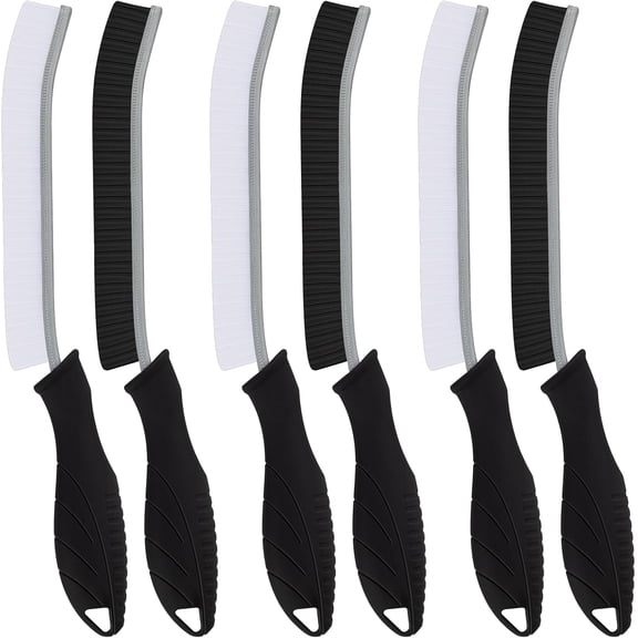 CERPXFF-Toilet Brush, 6 Pcs Bathroom Cleaning Brush, Gap Scrub Brush with Hanging Hole, Multifunctional Hard Bristle Crevice Cleaning Brush, Cleaner Tools for Sinks, Tub, Shower, Tile, Toilet Seat (6