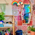 thumbnail image 2 of Walplus Peel and Stick Backsplash Multicolour Mandalas Mix Wall Tile Decals 72 Pcs 6" x 6", 2 of 7