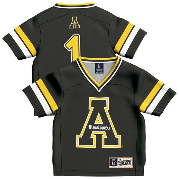 Infant GameDay Greats #1 Black Appalachian State Mountaineers Collegiate Football Fashion Jersey
