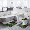 thumbnail image 6 of Forest Bathroom Rugs Set Landscapes Tree Streams Non Slip Absorbent Soft Bath Mats 3 Piece Set with Bathroom Rug, U-Shaped Floor Mat, Toilet Seat Cover Small Size, 6 of 9