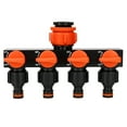 thumbnail image 1 of High Efficiency Water Faucet Splitter 1 To 4 Way Divider ABS Construction For Kitchen Bathroom Durable Control Adapter down Faucet Hose Adapter Fringe Industrial Faucet Out Kitchen Faucet Replacement, 1 of 7