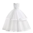 thumbnail image 1 of RXIRUCGD 2025 Vêtements d'Été pour Enfants Robe de Princesse Sans Manches Col Rond Brodée en Trois Dimensions Robe de Soirée, 1 of 8