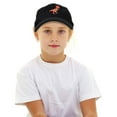 thumbnail image 5 of DALIX Tyrannosaurus Rex T-Rex Dinosaur Kids Hat Baseball Cap Girls Boys in Black, 5 of 7
