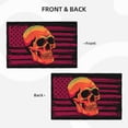 thumbnail image 4 of Placemats Set of 4 / 6, Skull And Flag Usa Placemats for Dining Table Indoor/Outdoors Heat Resistant Washable Placemats 18" x 12", 4 of 8