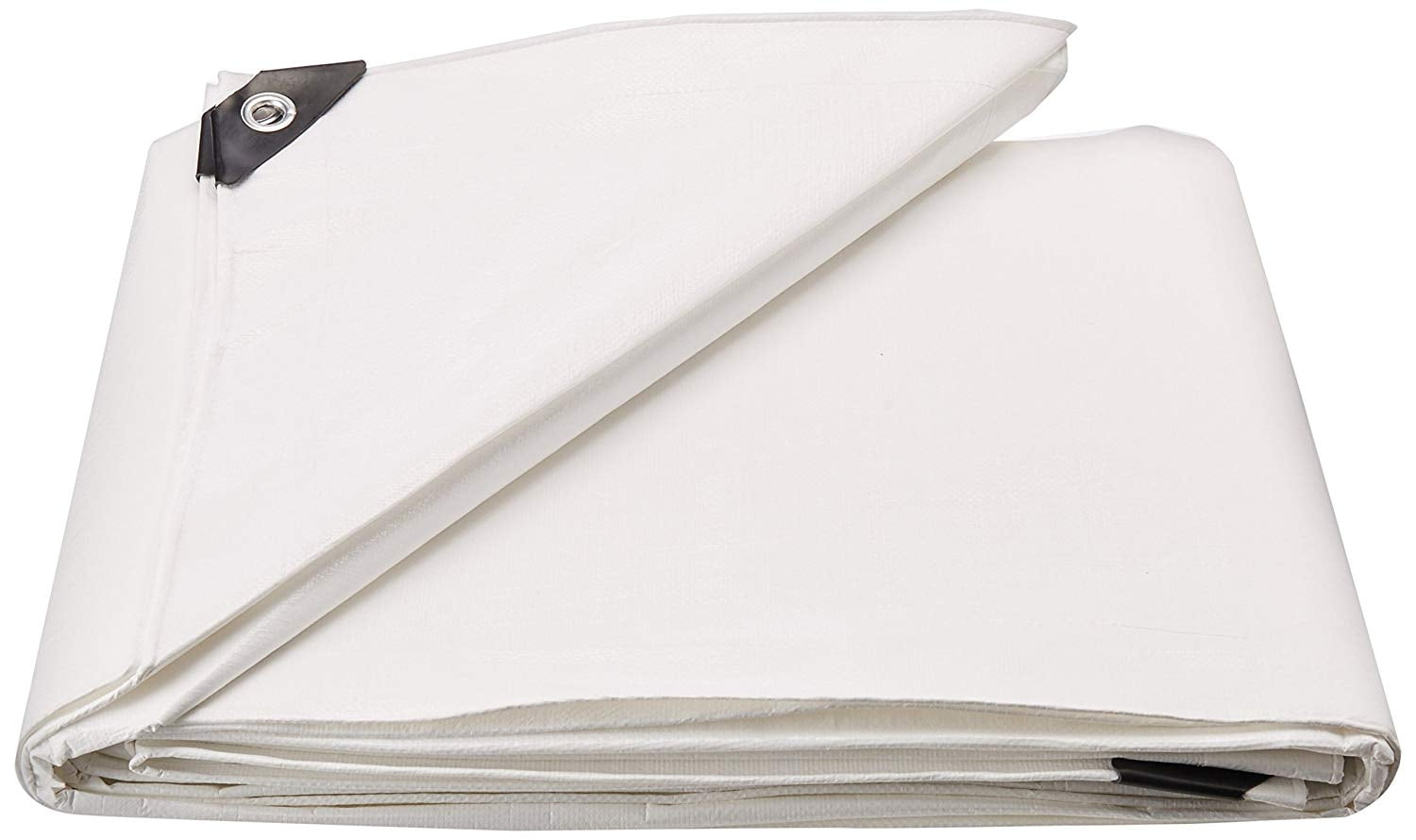 10x10 ft Heavy Duty White Tarp Tarpaulin Poly Camping Ground Sheet w