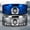 Blue, variant on Wolf and Trees Style 2 Tungsten Carbide Ring